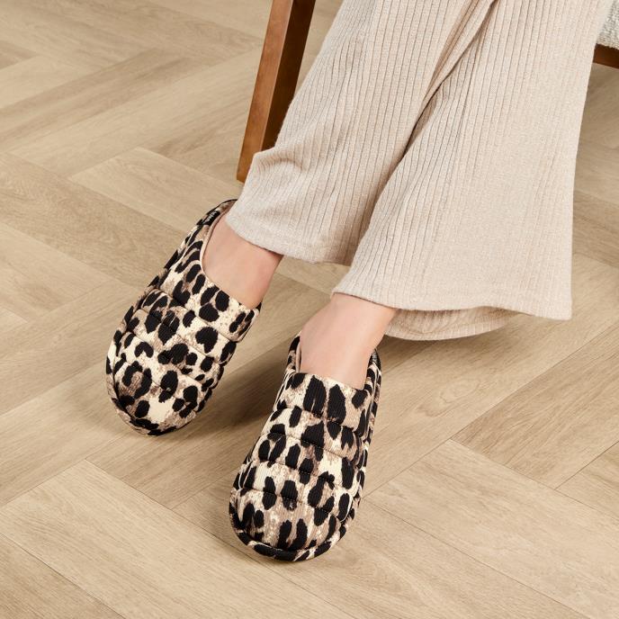 Isotoner® Ladies Animal Swept Back Mule Slipper Animal